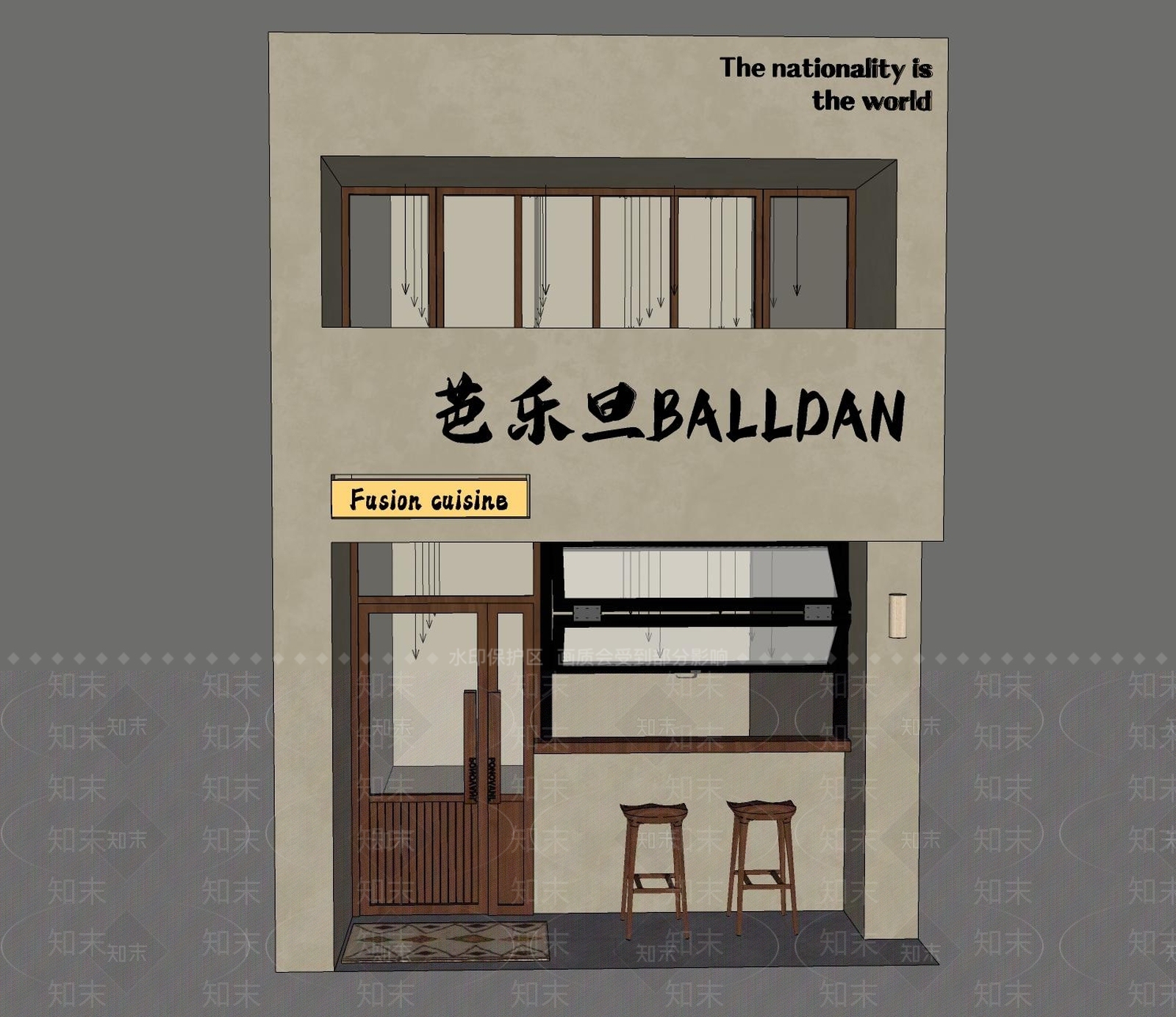 中古工业咖啡厅SU模型下载【ID:1201117727】