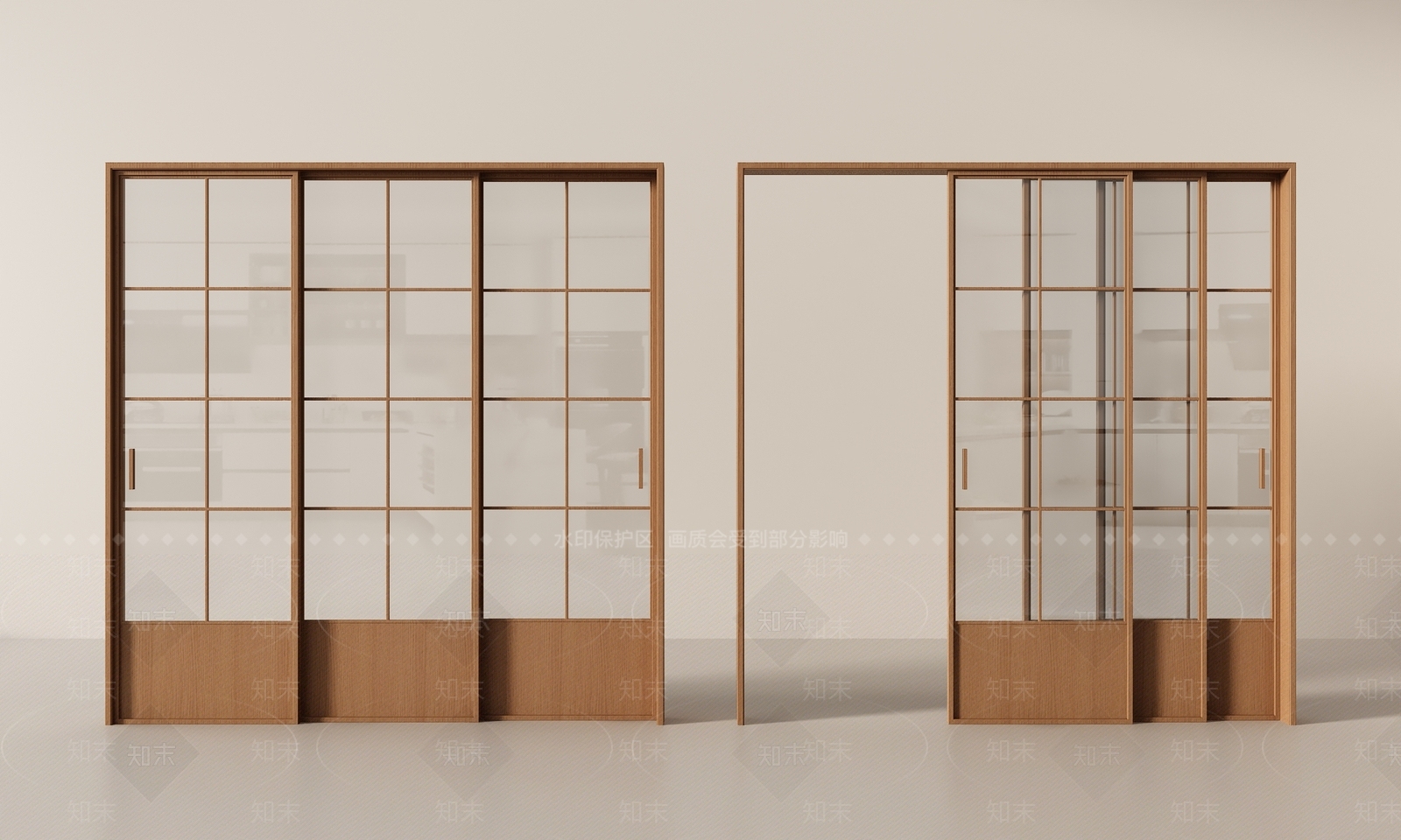 中古法式推拉门3D模型下载【ID:1201120087】