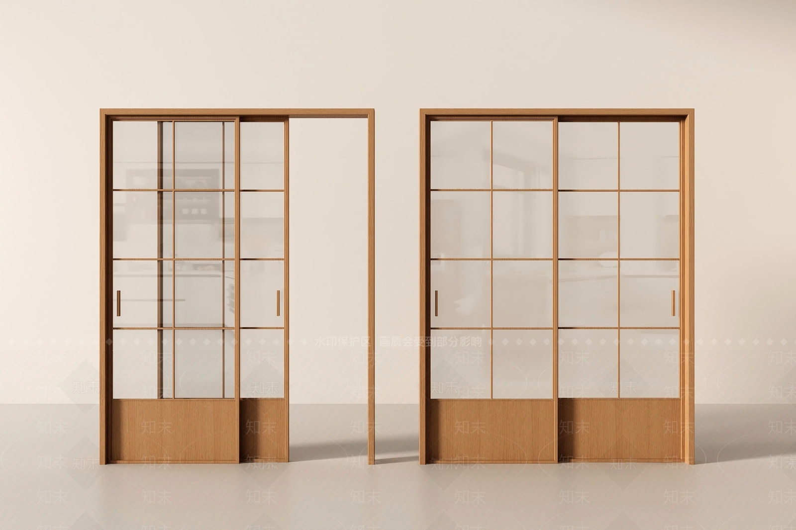 中古法式推拉门SU模型下载【ID:1201120308】