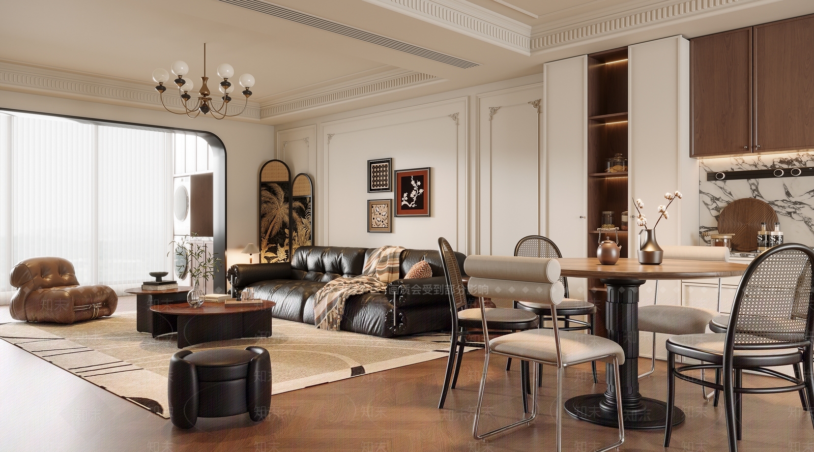 法式中古客餐厅3D模型下载【ID:1201124527】