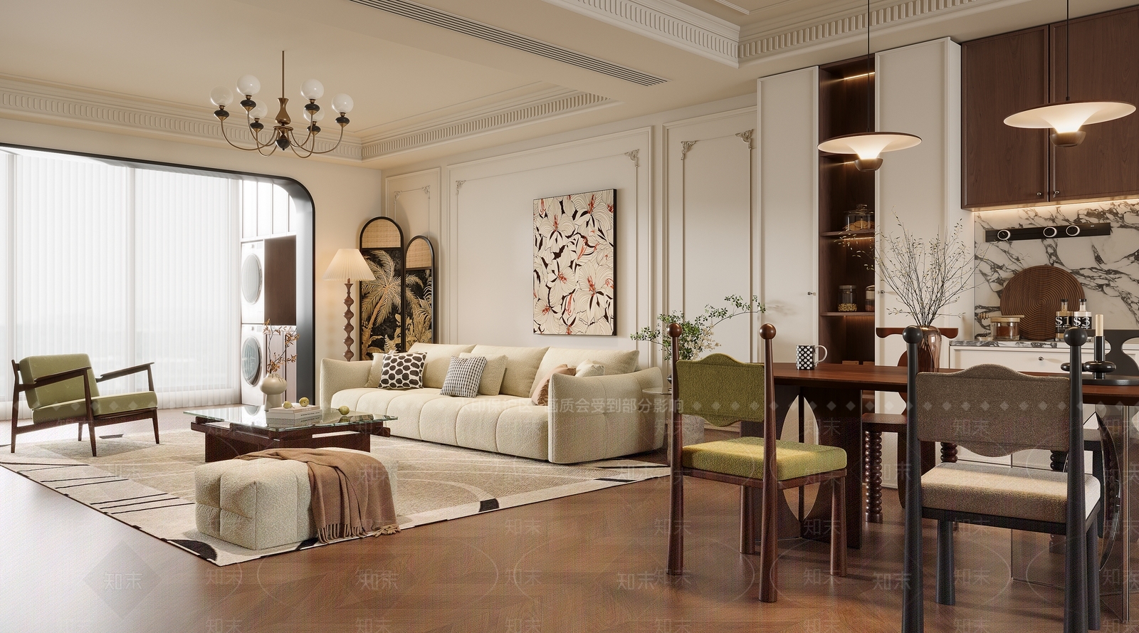 法式中古客餐厅3D模型下载【ID:1201125722】