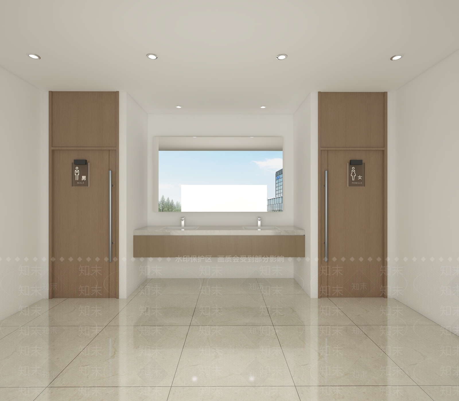 现代公共卫生间3D模型下载【ID:1201126108】