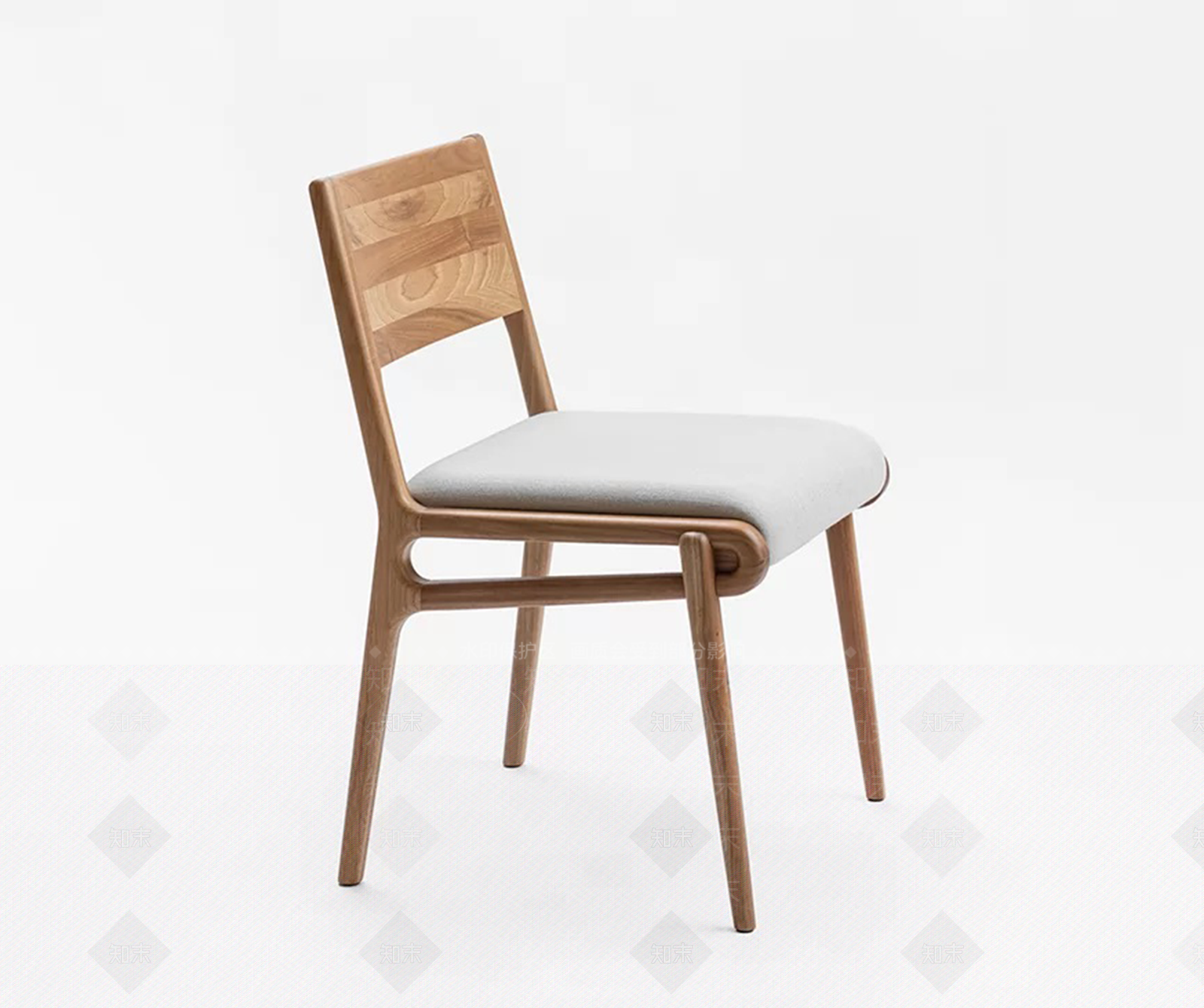 现代复古餐椅SU模型下载【ID:1201126254】