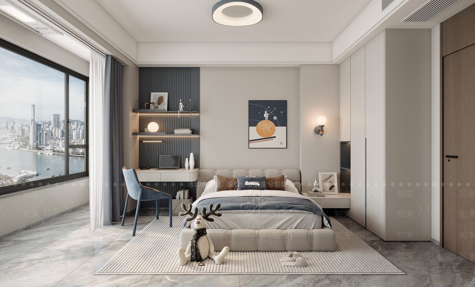 软包双人床双人床3D模型下载【ID:1227469570】