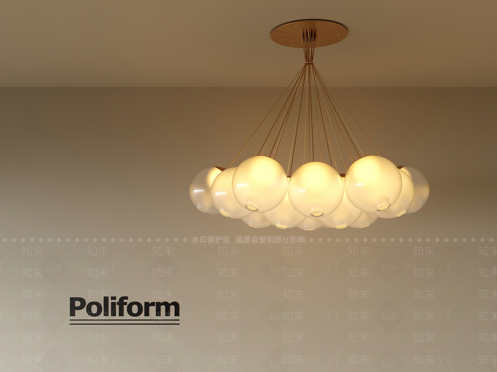 法式中古吊灯3D模型下载【ID:1201131088】