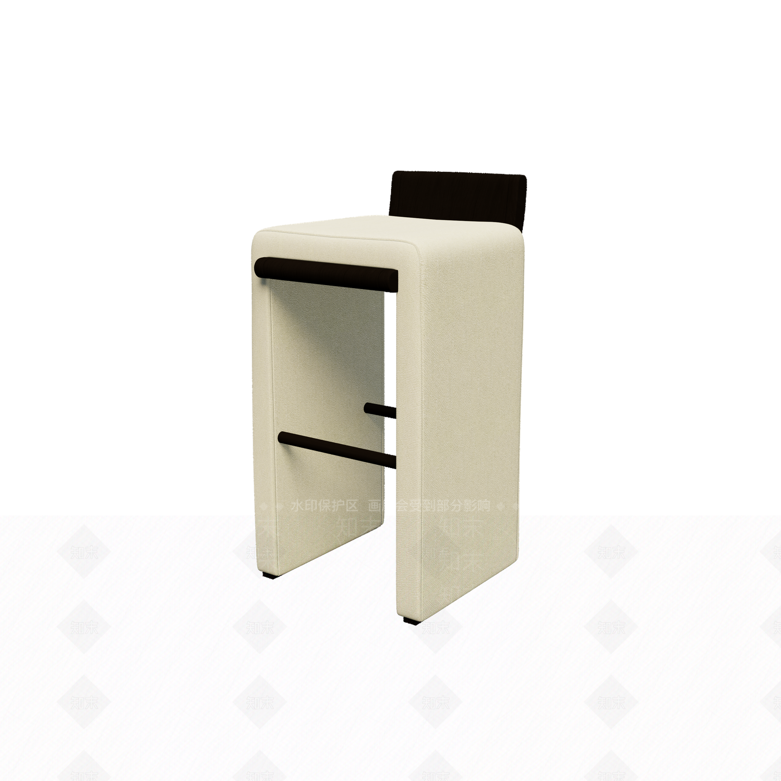 现代吧椅3D模型下载【ID:1201132717】