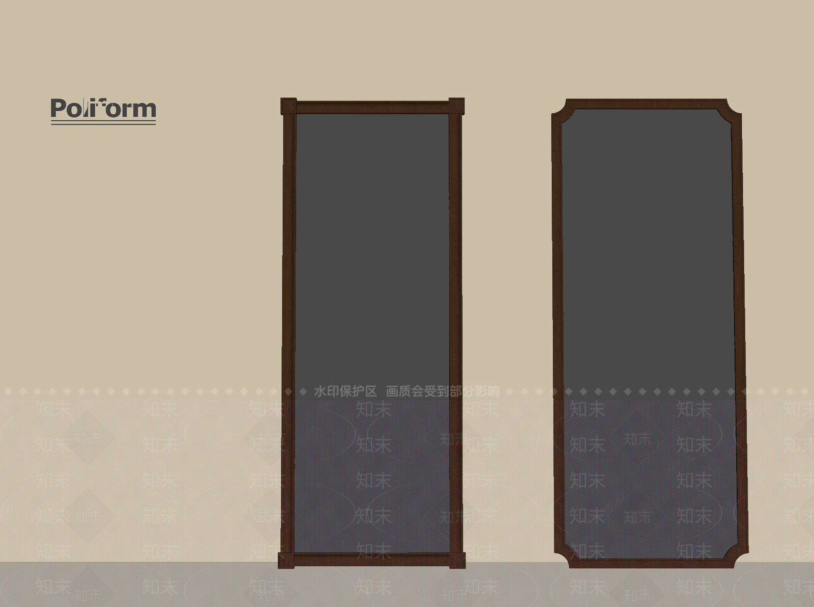 新中式镜子SU模型下载【ID:1201141731】