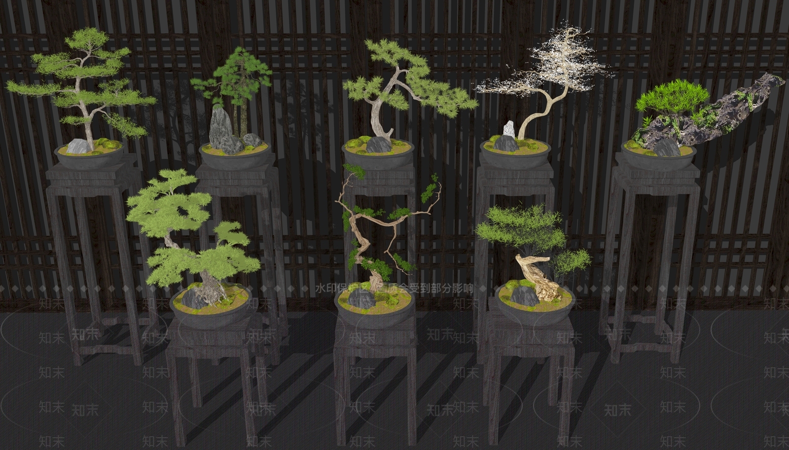 盆栽SU模型下载【ID:1201143041】