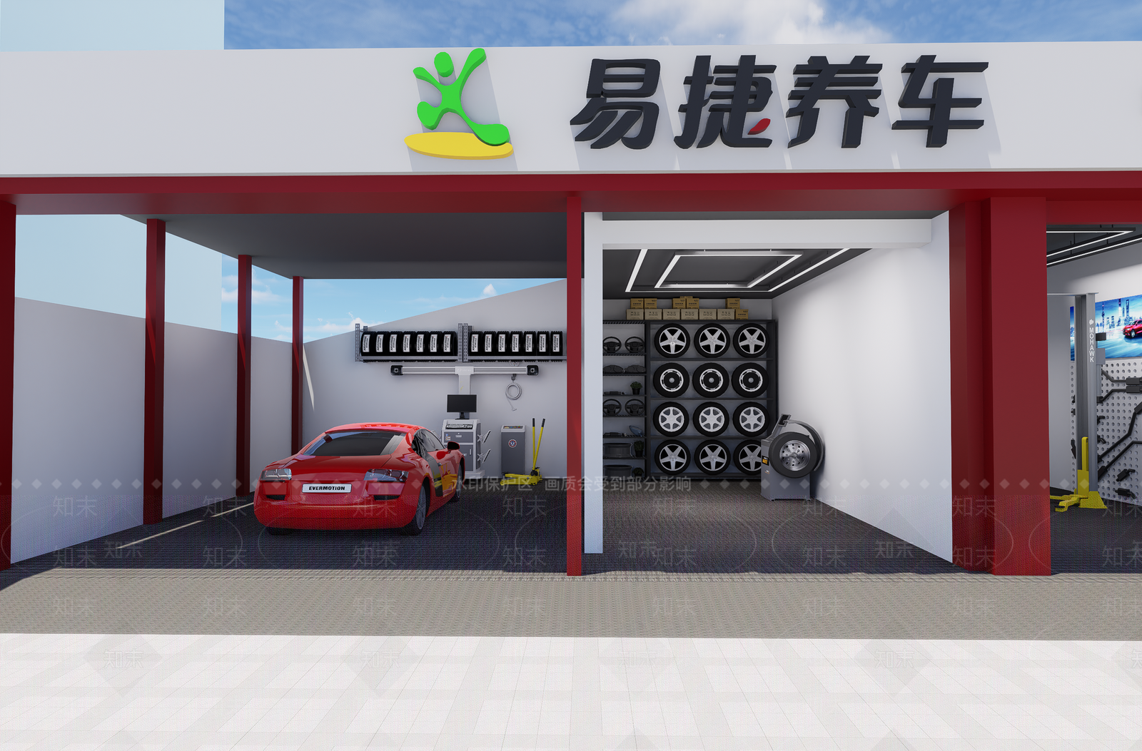 现代新中式其他商业空间3D模型下载【ID:1201147977】