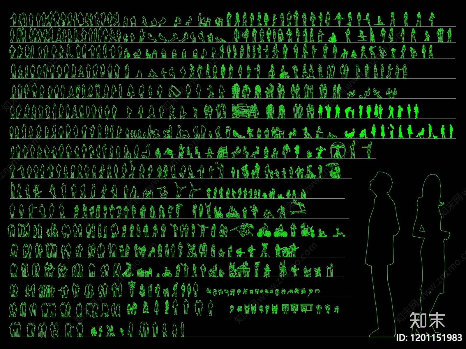 现代人物施工图下载【ID:1201151983】