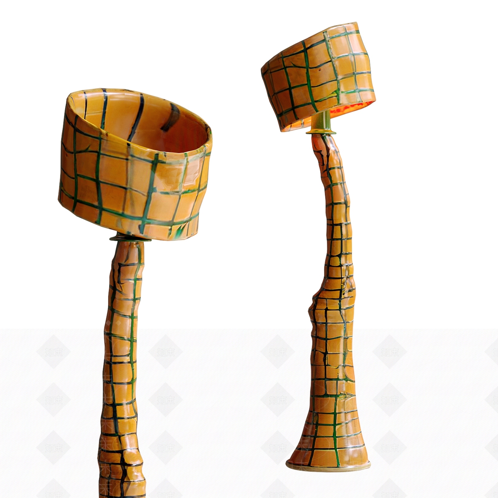 法式中古落地灯3D模型下载【ID:1201152044】