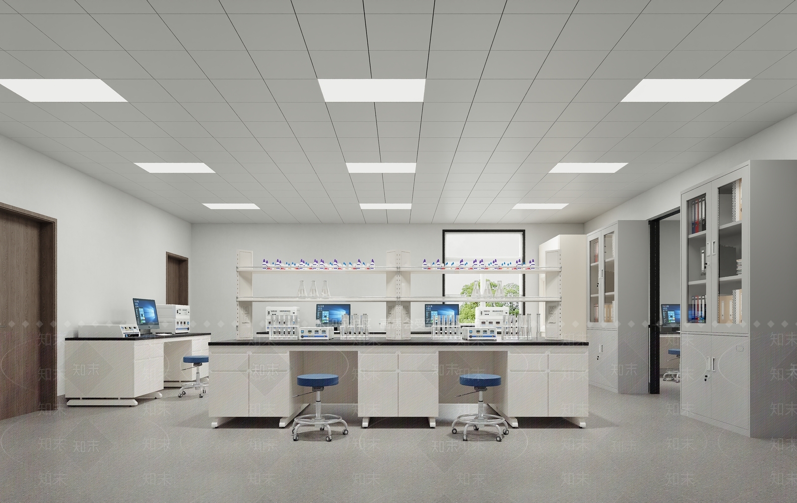现代实验室3D模型下载【ID:1201153034】