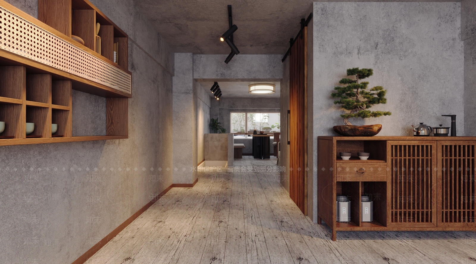 复古工业家居客厅3D模型下载【ID:1201157728】