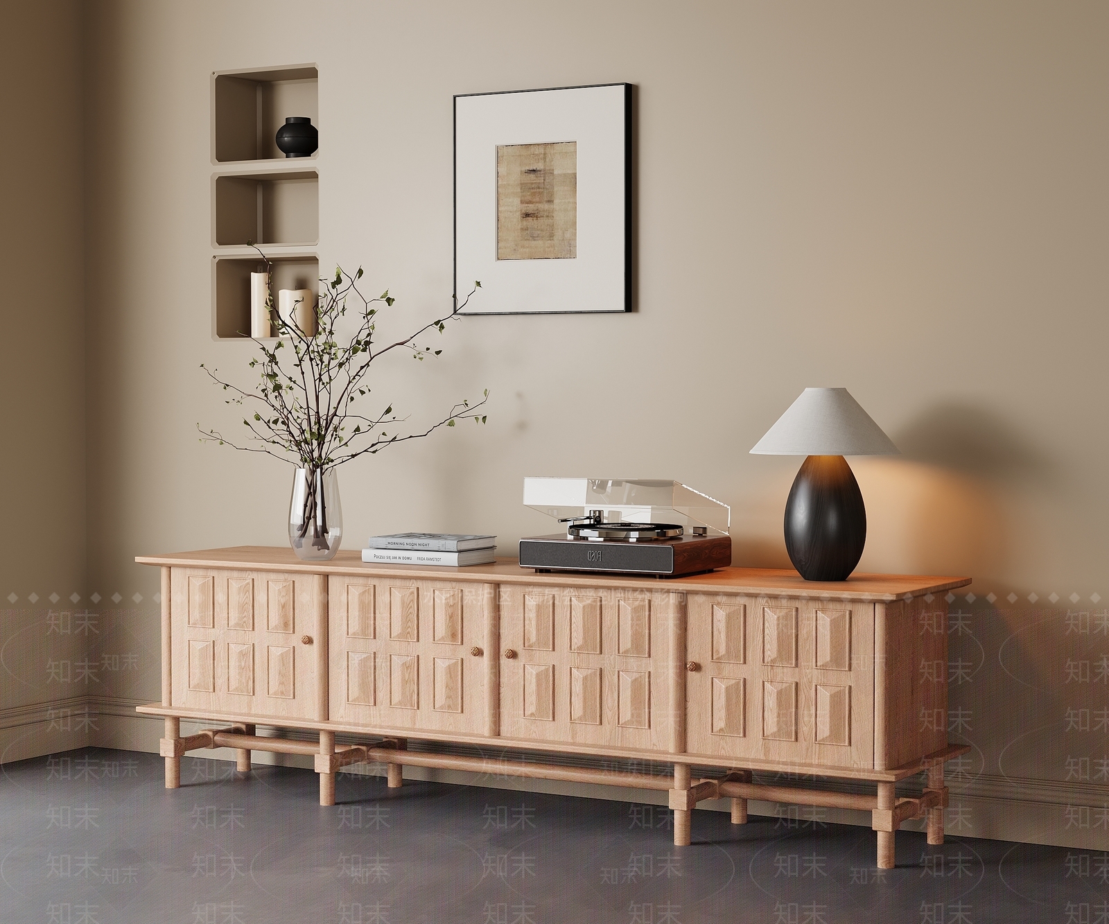 现代法式电视柜3D模型下载【ID:1201157983】