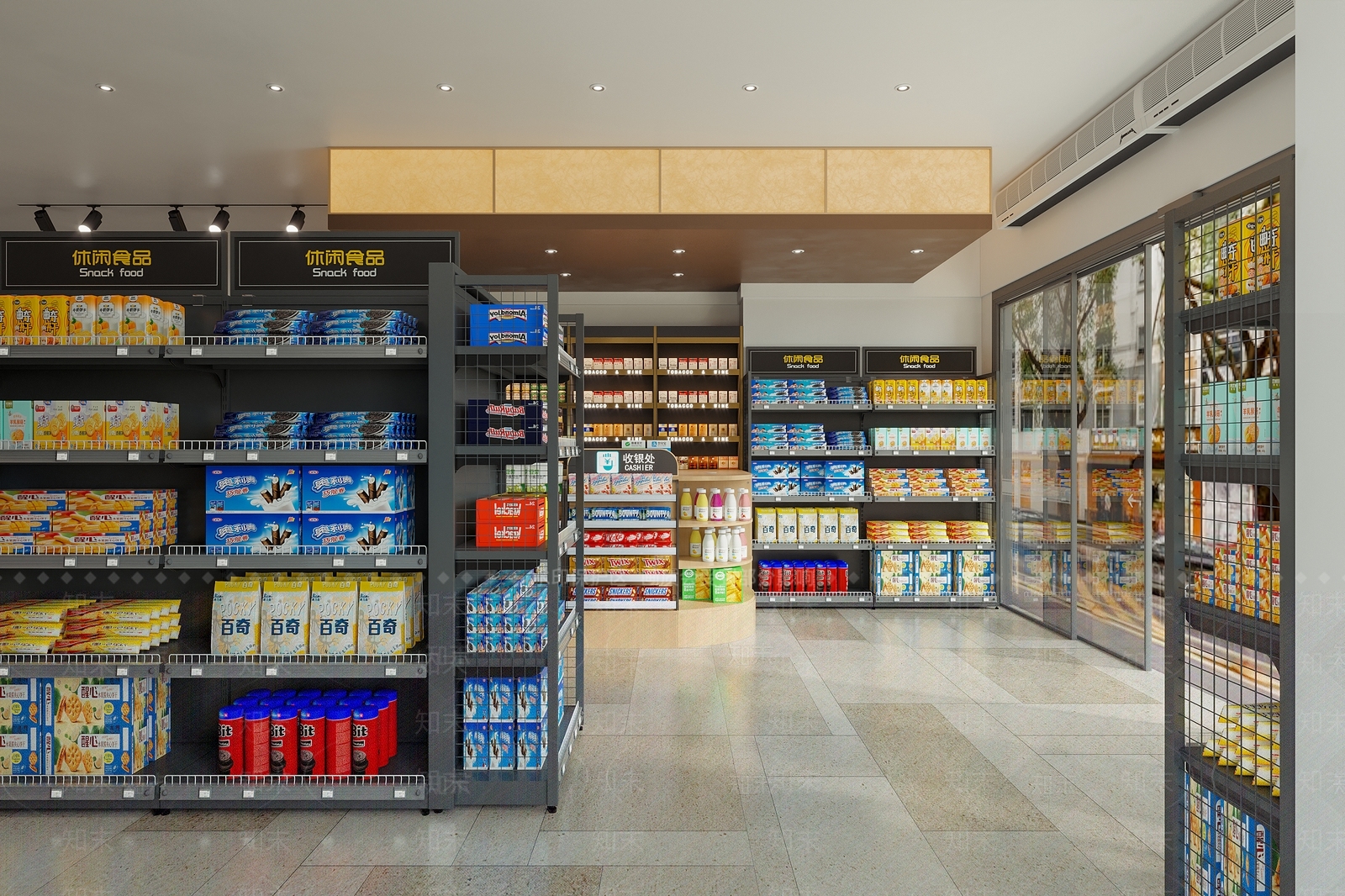 现代新中式便利店3D模型下载【ID:1201158312】