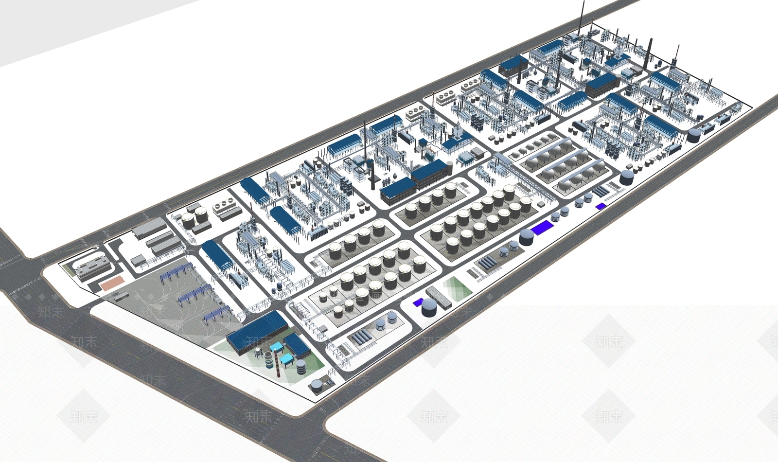 现代发电厂SU模型下载【ID:1201159320】