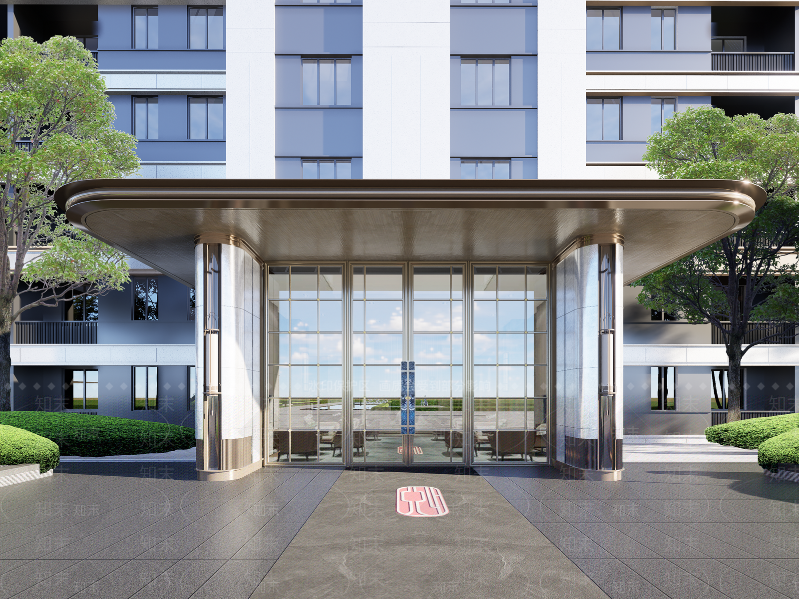 现代新中式多层住宅SU模型下载【ID:1201160118】