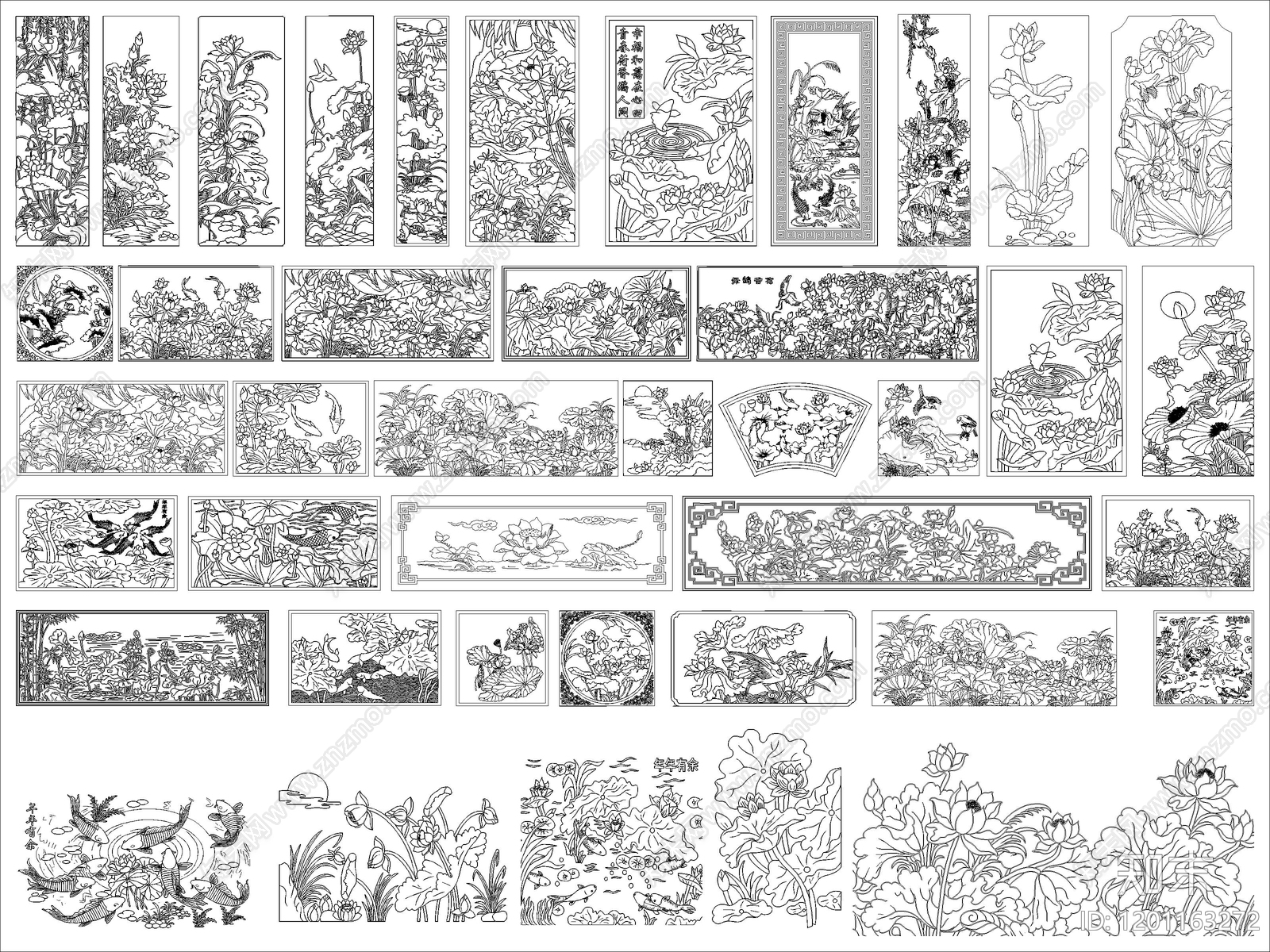 雕花施工图下载【ID:1201163272】