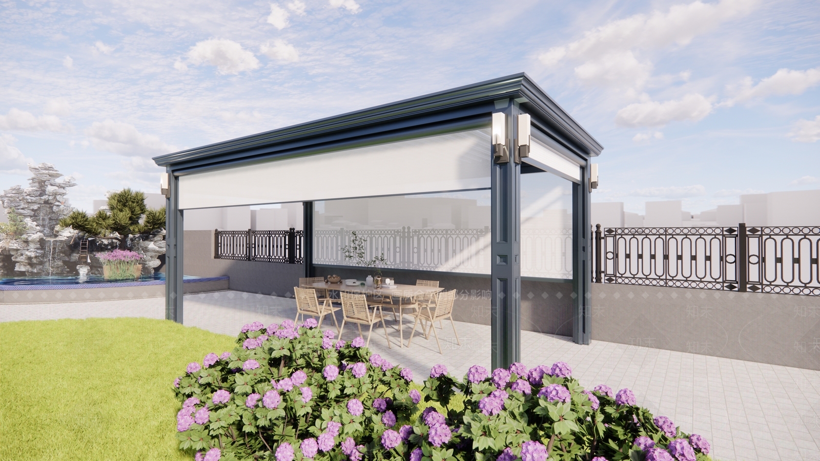 欧式现代亭子SU模型下载【ID:1201163809】