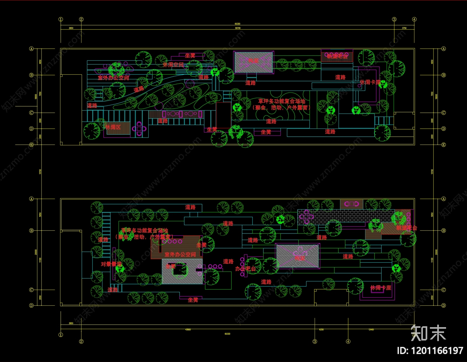 现代简约其他景观cad施工图下载【ID:1201166197】