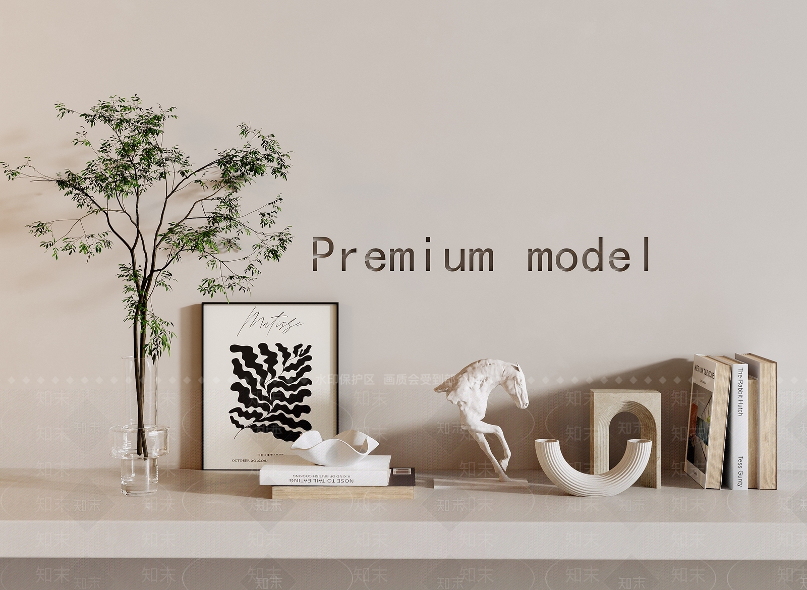 现代意式摆件组合3D模型下载【ID:1201166279】