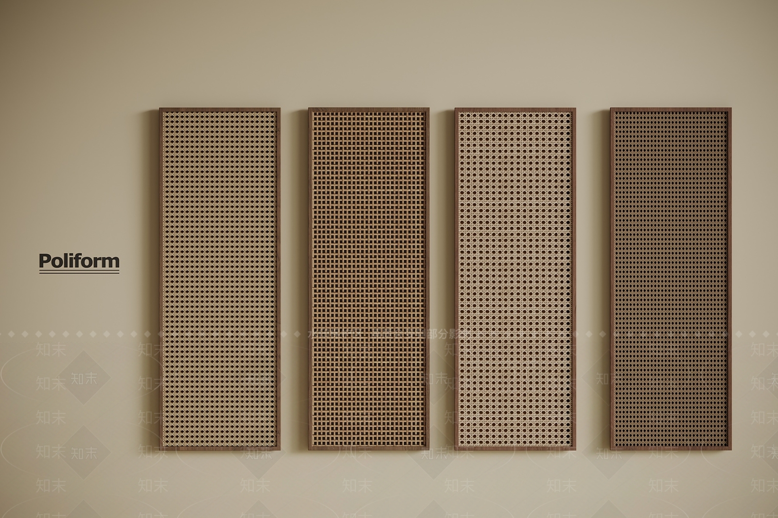 新中式柜门3D模型下载【ID:1201173421】