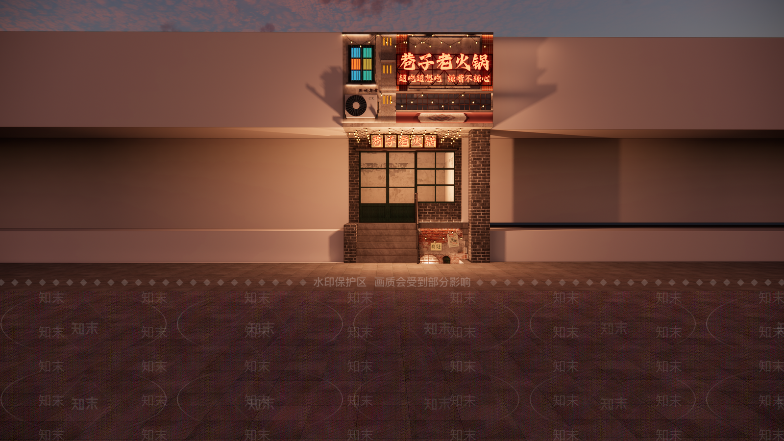 复古火锅店SU模型下载【ID:1201173854】