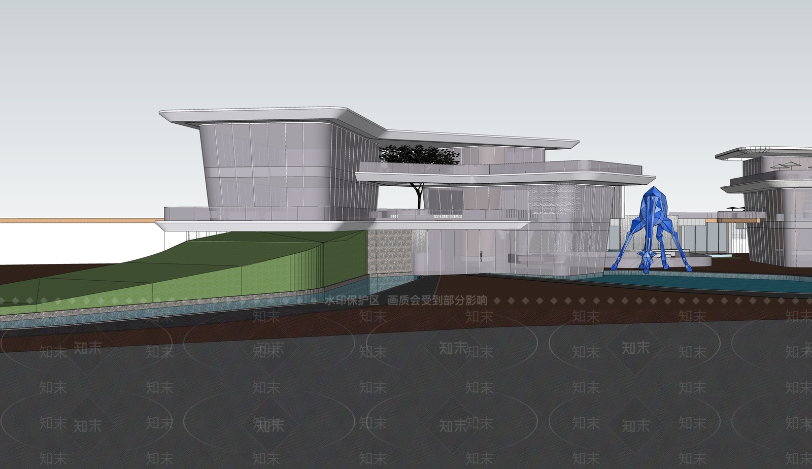 现代小公建SU模型下载【ID:1201176305】