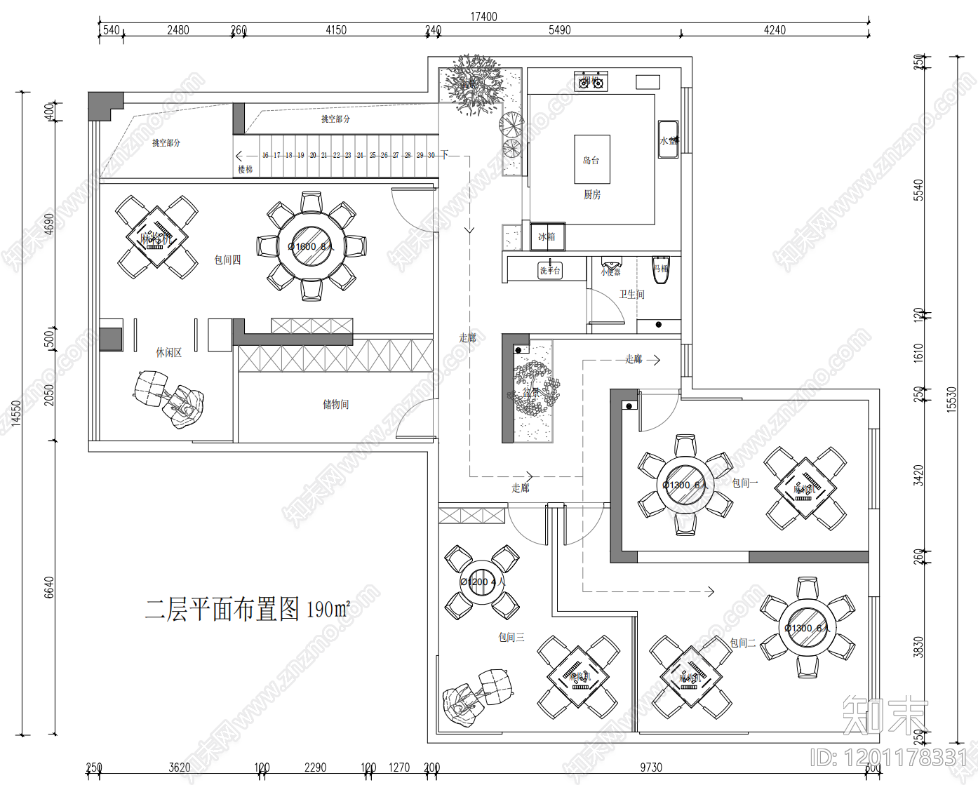 现代会所cad施工图下载【ID:1201178331】