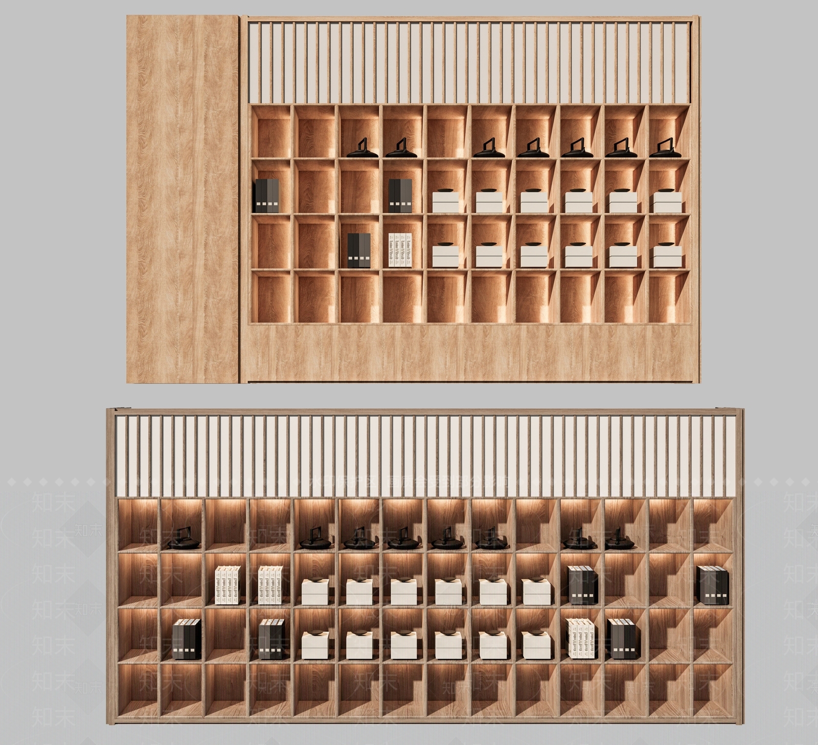 新中式中式博古架3D模型下载【ID:1201178492】