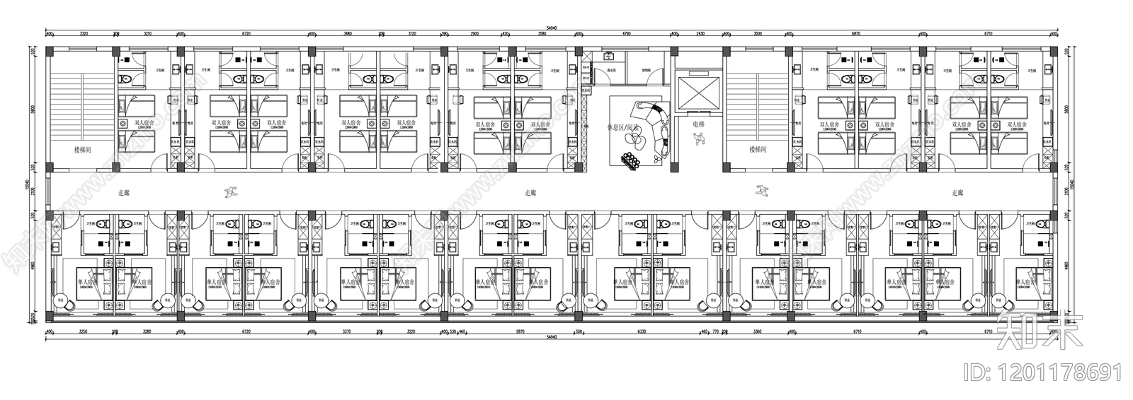 现代学校cad施工图下载【ID:1201178691】
