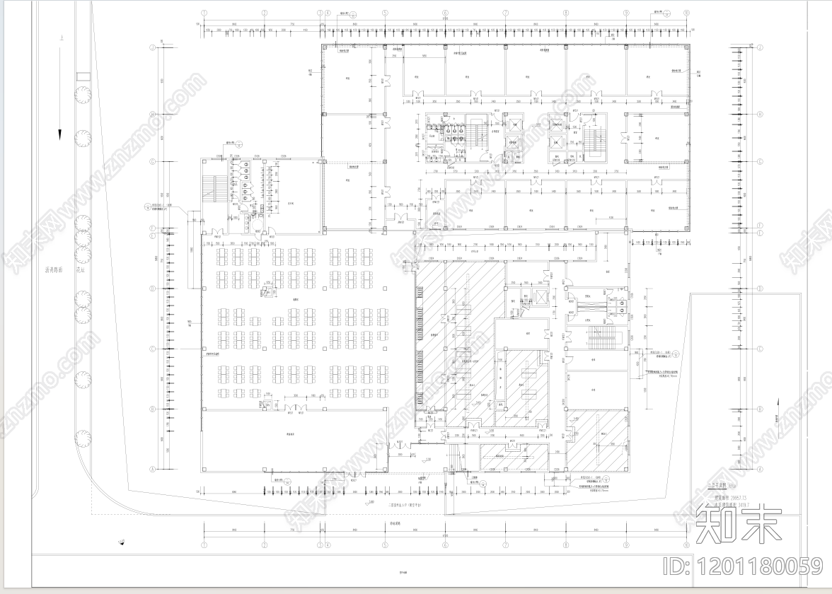 现代办公楼建筑cad施工图下载【ID:1201180059】