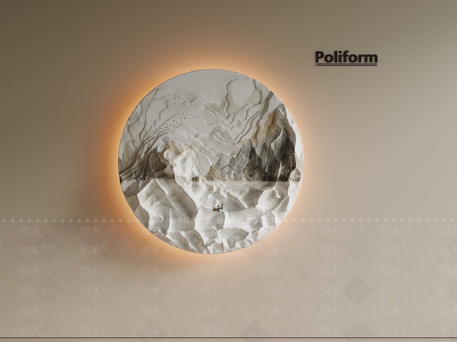 现代轻奢壁灯3D模型下载【ID:1201180782】