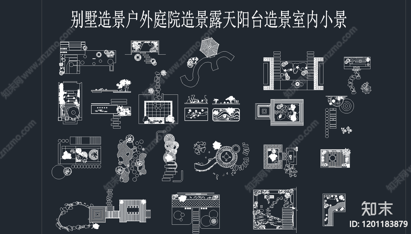 现代综合景观小品施工图下载【ID:1201183879】