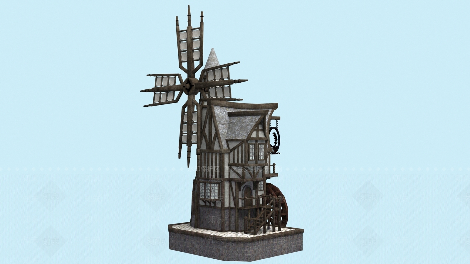 现代艺术风格建筑3D模型下载【ID:1201184539】