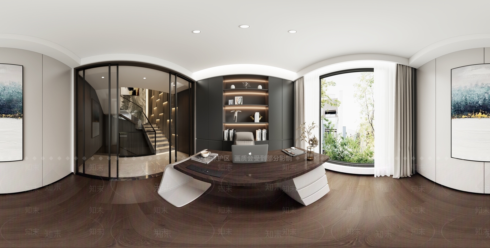 现代书房3D模型下载【ID:1201185015】
