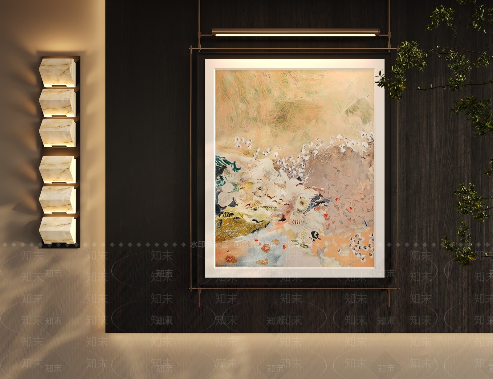 现代轻奢挂画3D模型下载【ID:1201185353】