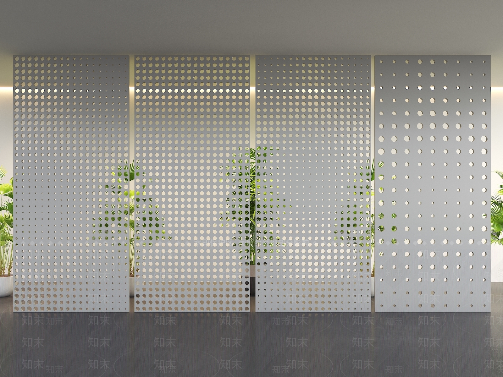现代隔断3D模型下载【ID:1201191279】
