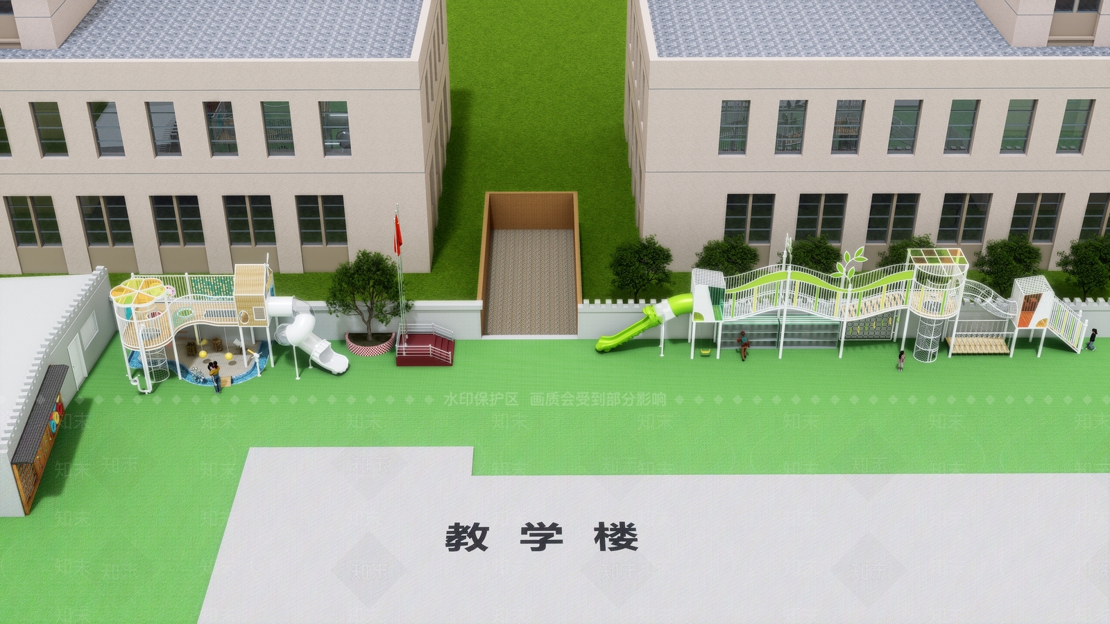现代新中式儿童乐园3D模型下载【ID:1201194440】