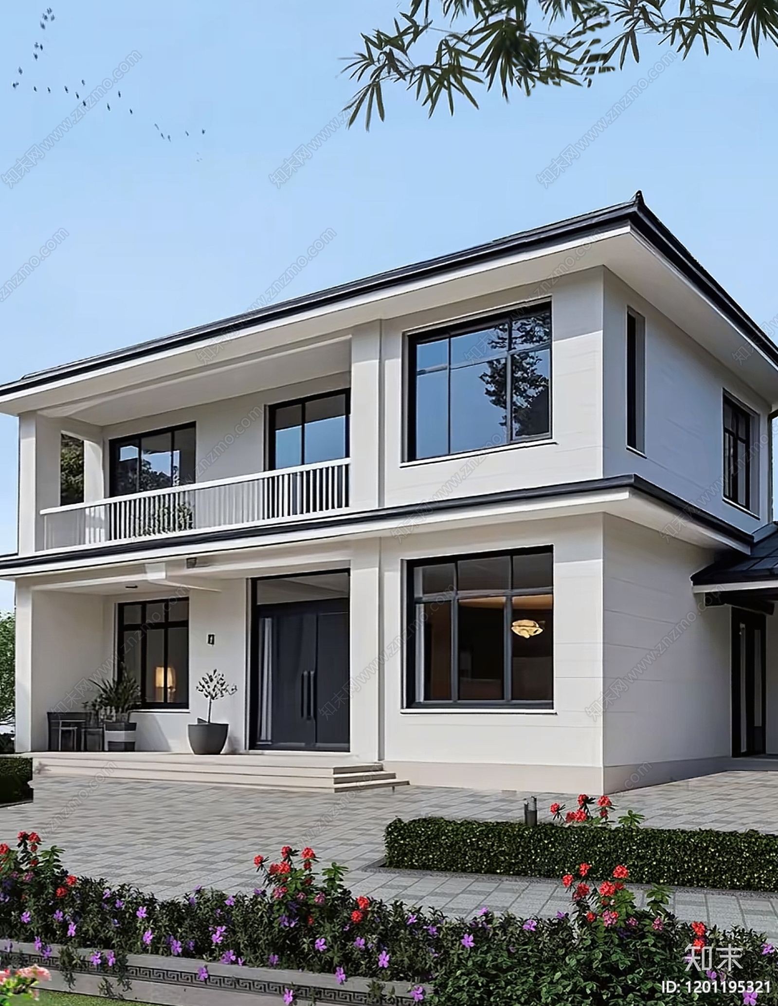 新中式别墅建筑施工图下载【ID:1201195321】