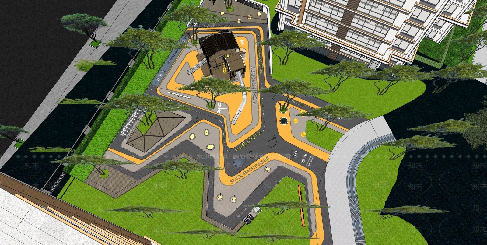 现代简约其他景观小品SU模型下载【ID:1201196308】