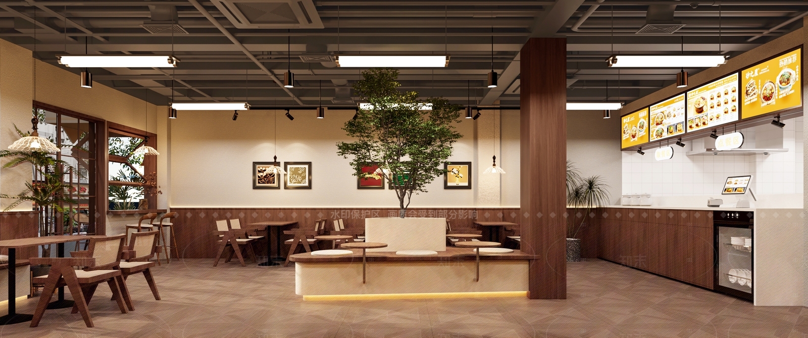 奶茶店3D模型下载【ID:1201196561】