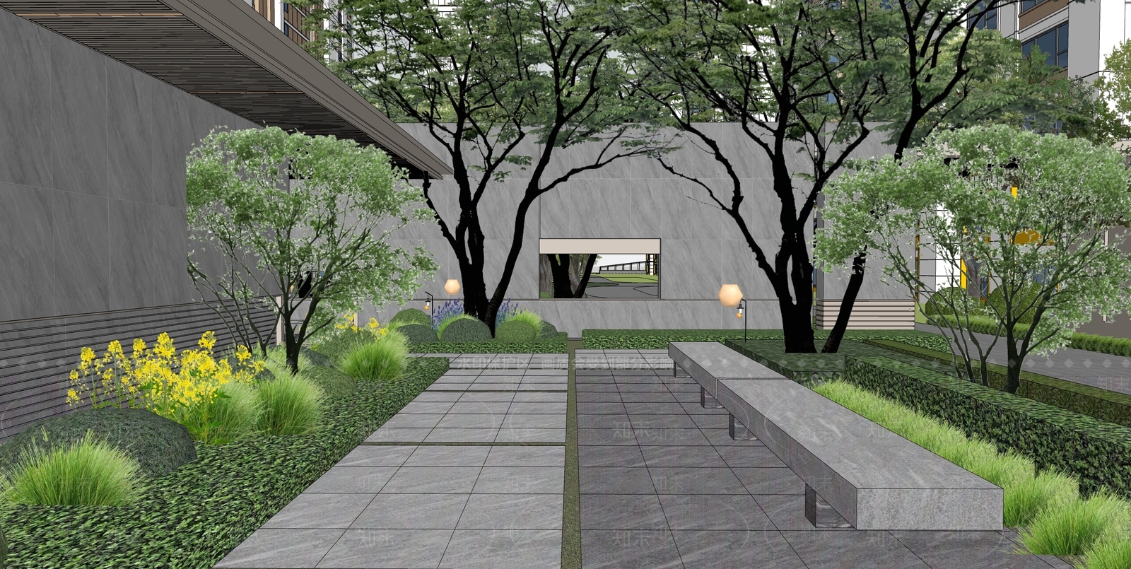 现代简约其他景观小建筑SU模型下载【ID:1201197203】