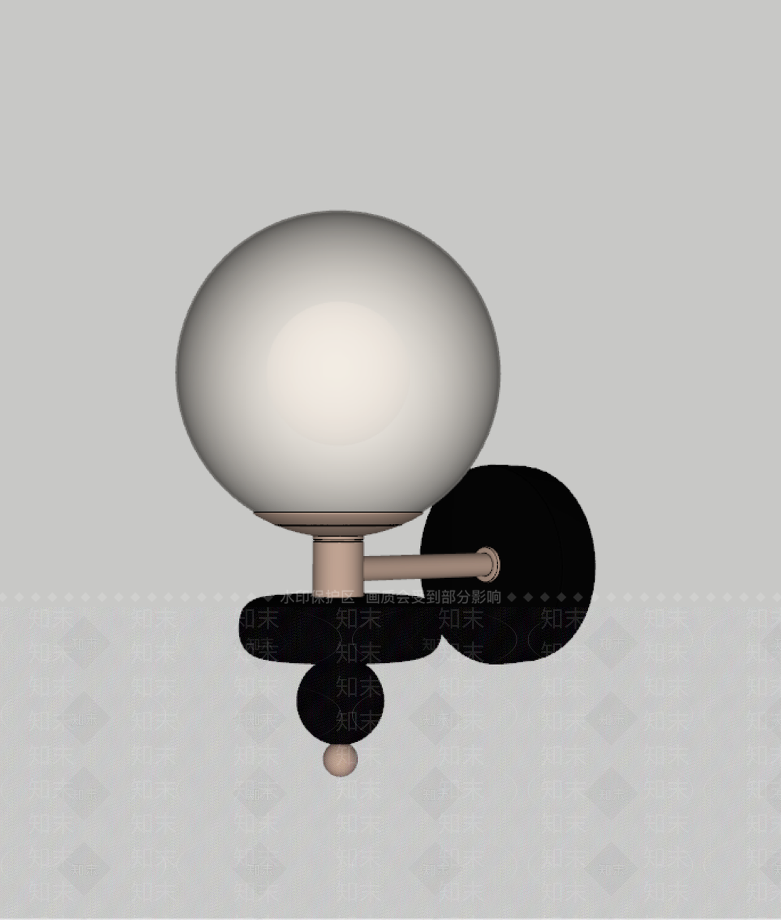 壁灯SU模型下载【ID:1201199128】