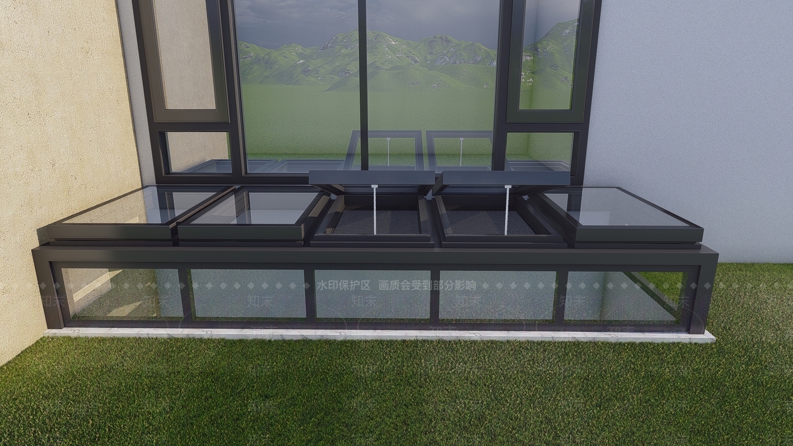 现代天窗SU模型下载【ID:1201202409】