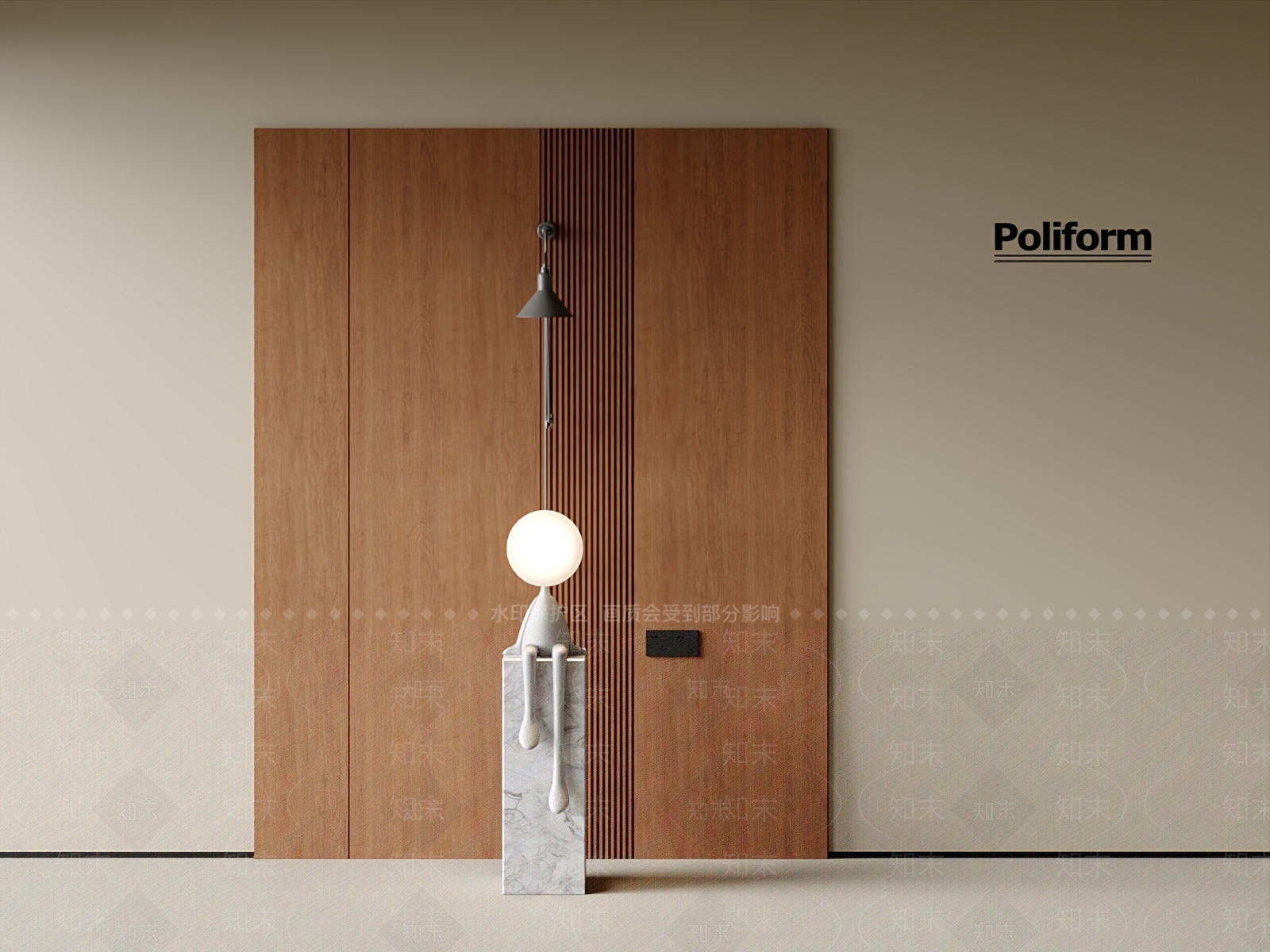 现代雕塑摆件3D模型下载【ID:1201204061】