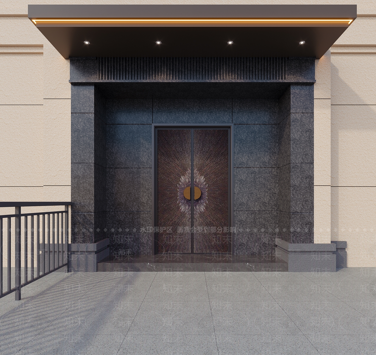 新中式现代其他住宅外观3D模型下载【ID:1201206259】