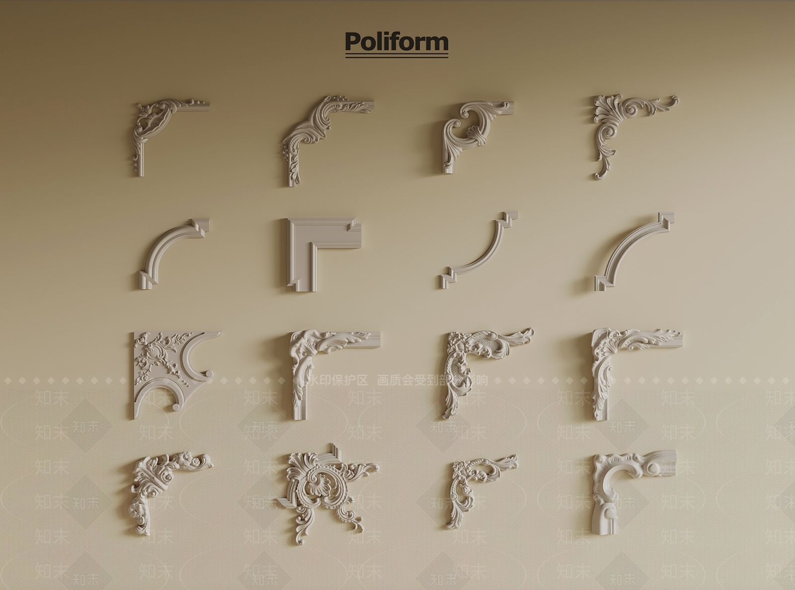 法式雕花SU模型下载【ID:1201208698】