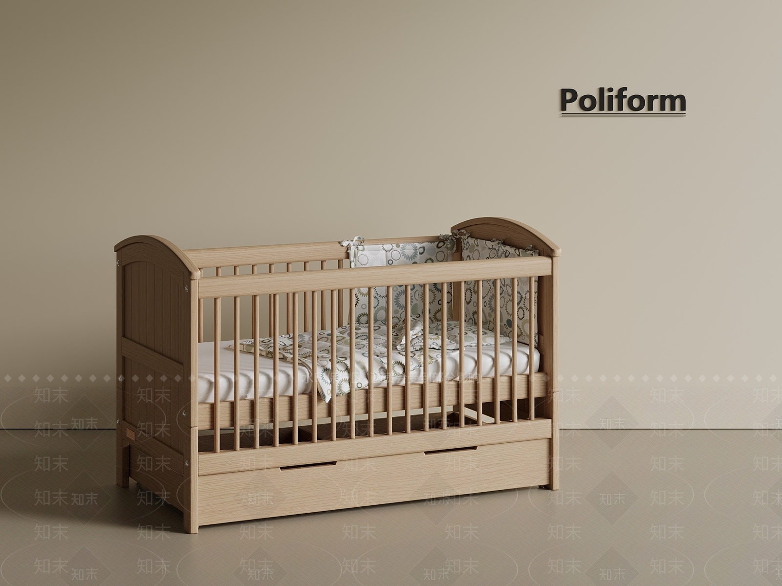 新中式现代儿童床SU模型下载【ID:1201209494】