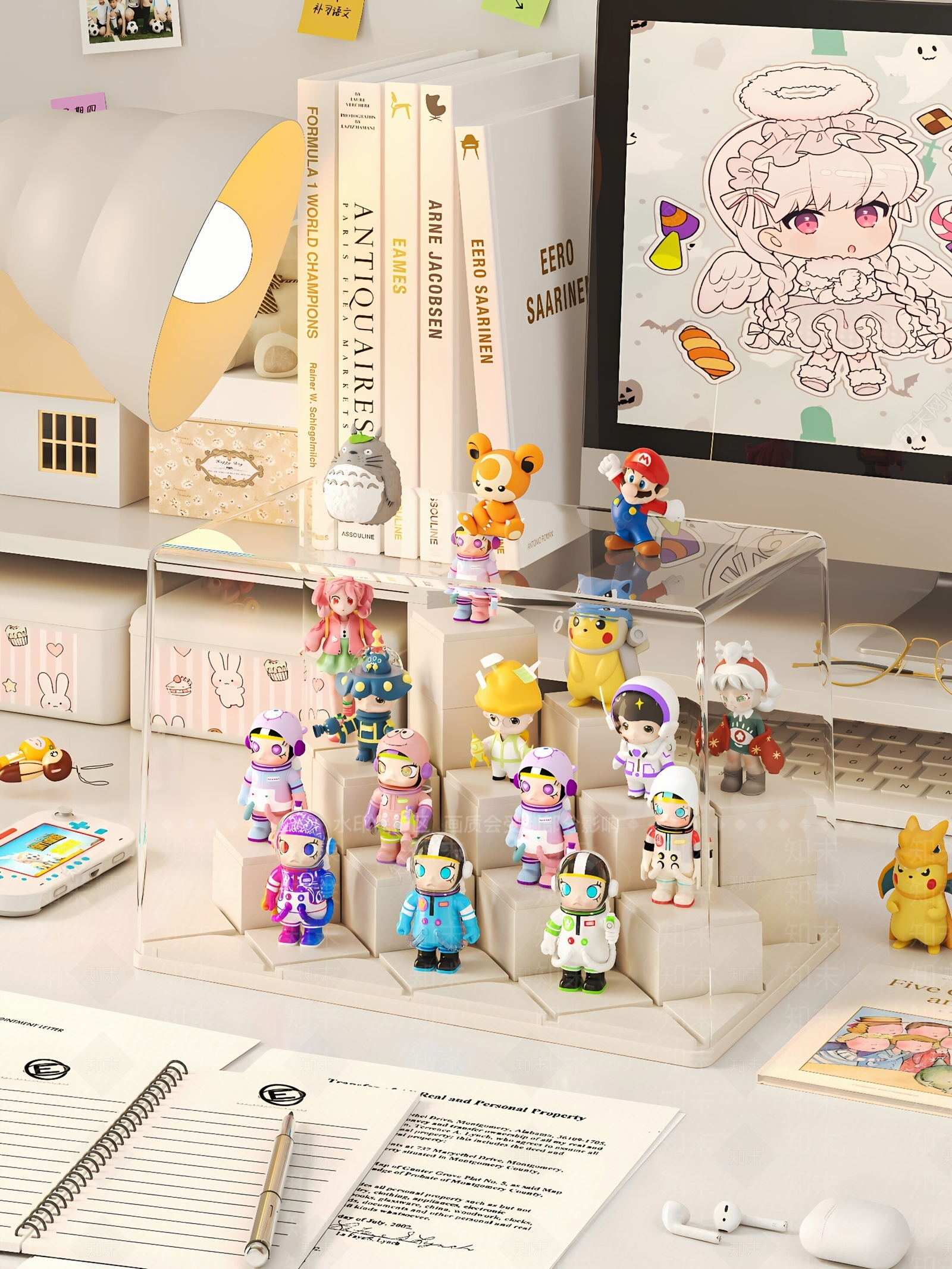 现代雕塑摆件SU模型下载【ID:1201210299】